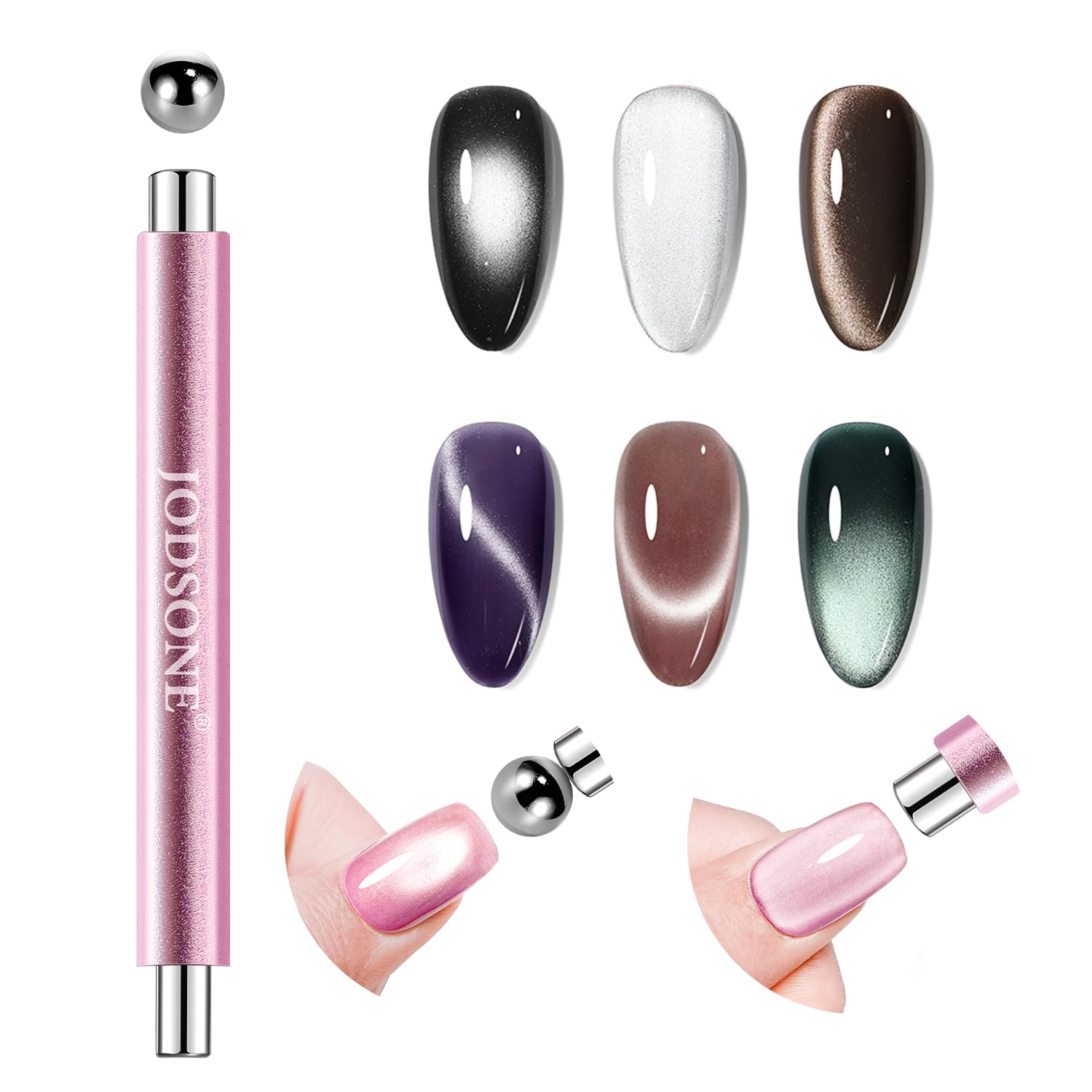JODSONE cat-eye magnet tool with 6mm cylinder enables precise side light effects