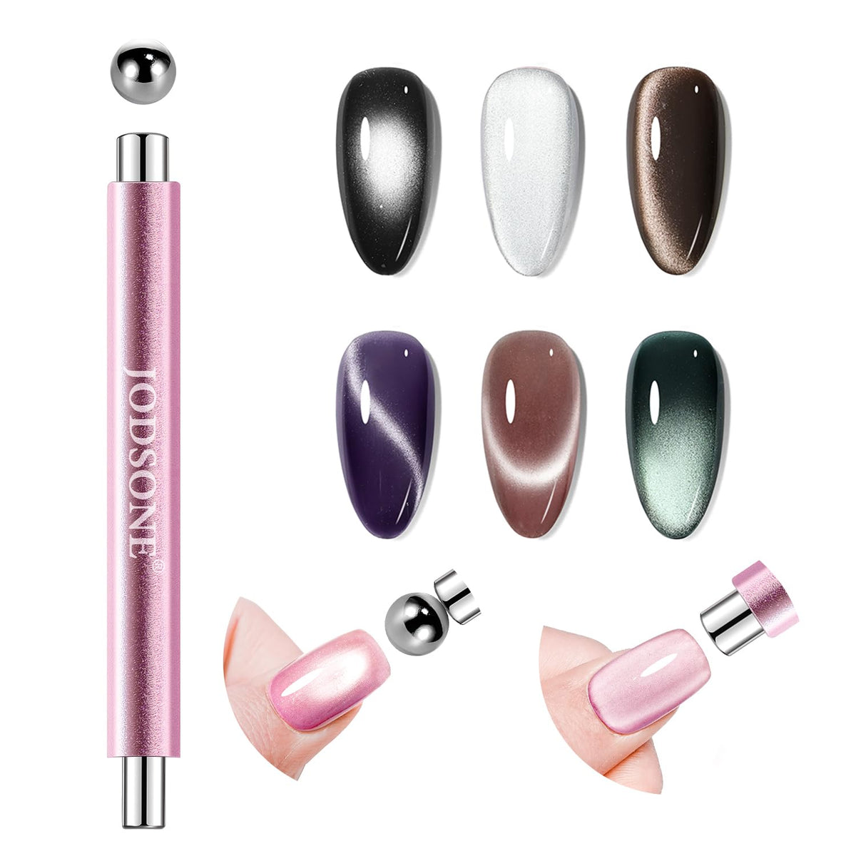JODSONE cat-eye magnet tool with 6mm cylinder enables precise side light effects