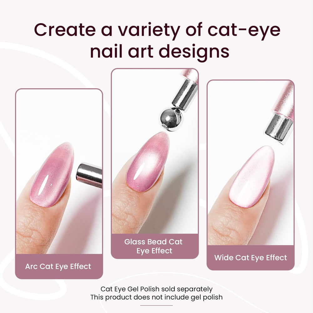 JODSONE cat-eye magnet tool with 8mm sphere creates halo glow patterns