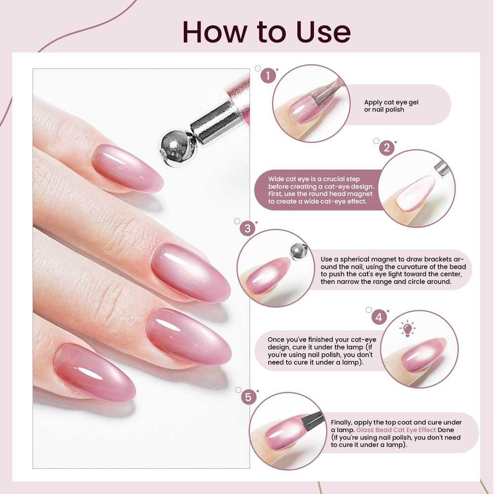 JODSONE detachable ball magnet for independent creative nail effects