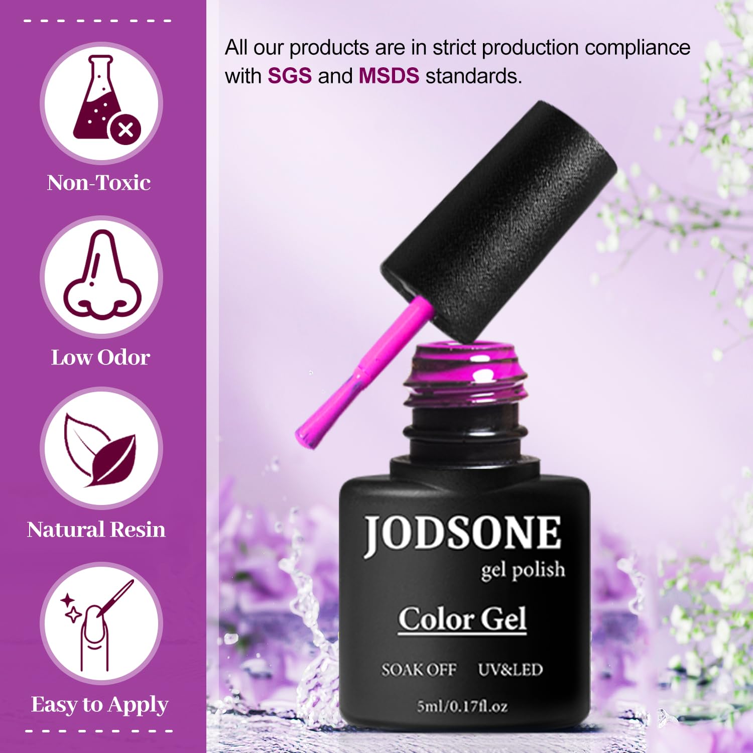 JODSONE at-home manicure setup enables easy DIY salon results.