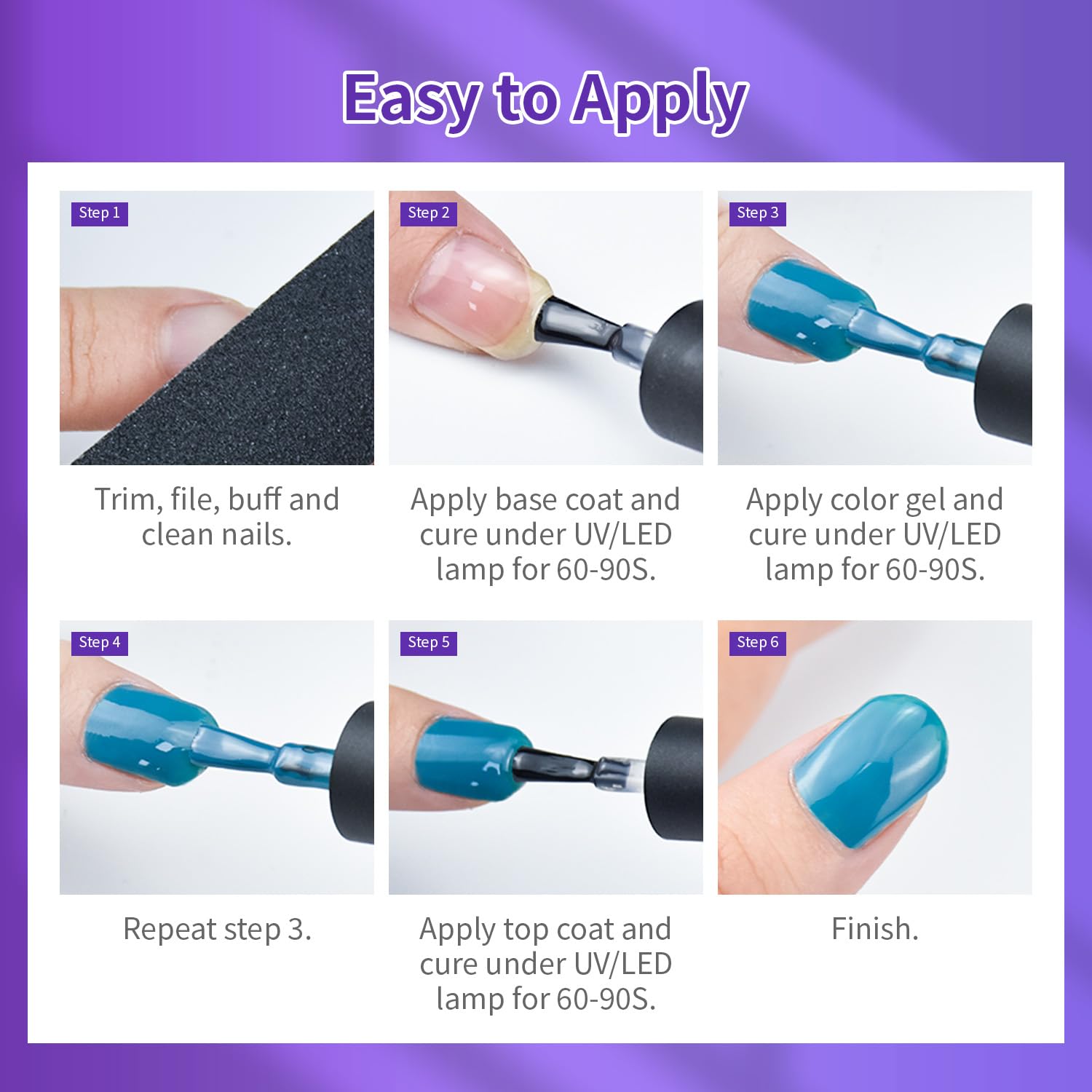 JODSONE gel polish application guide helps beginners achieve neat results
