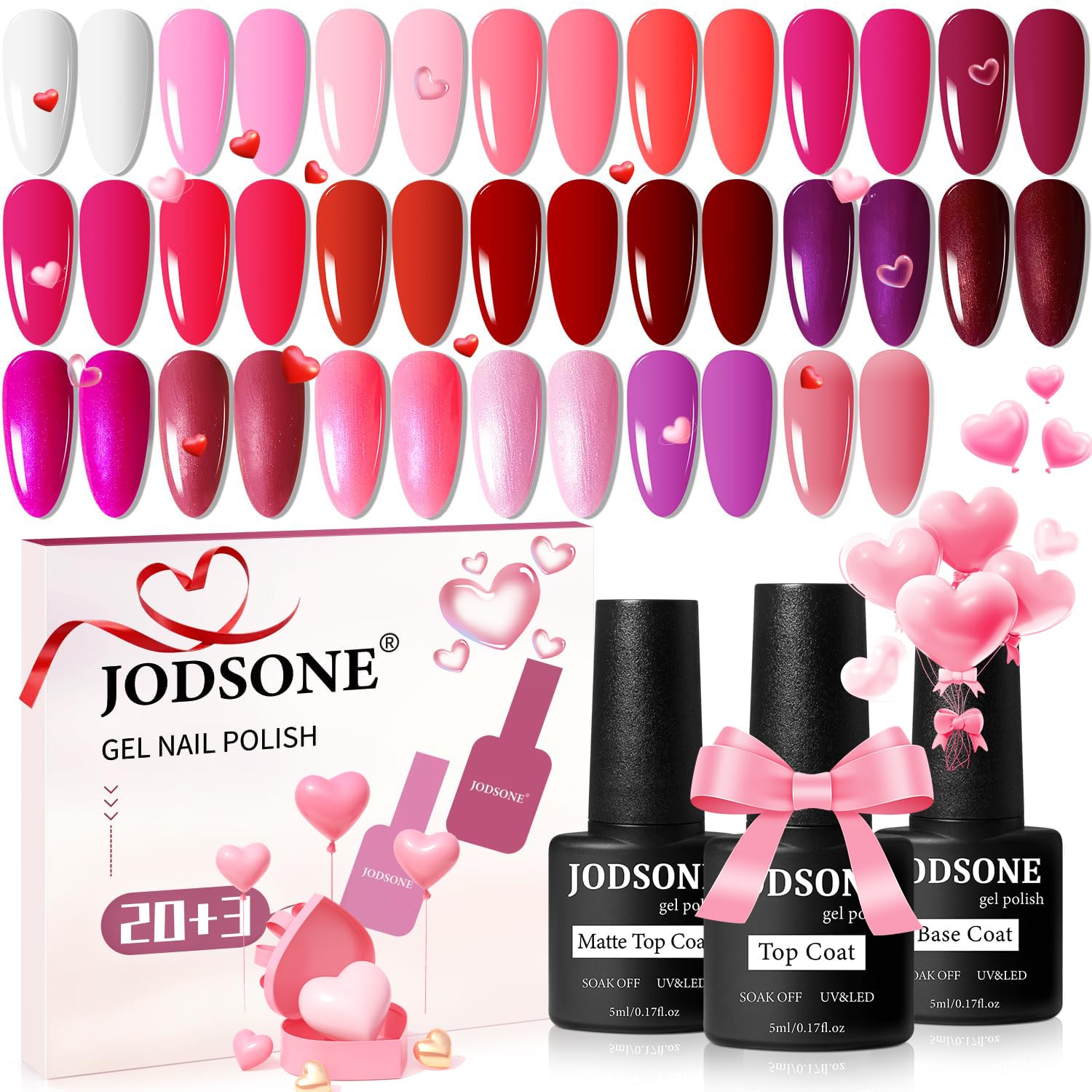 JODSONE glitter gel kit collection for stylish nails and at home DIY creativity