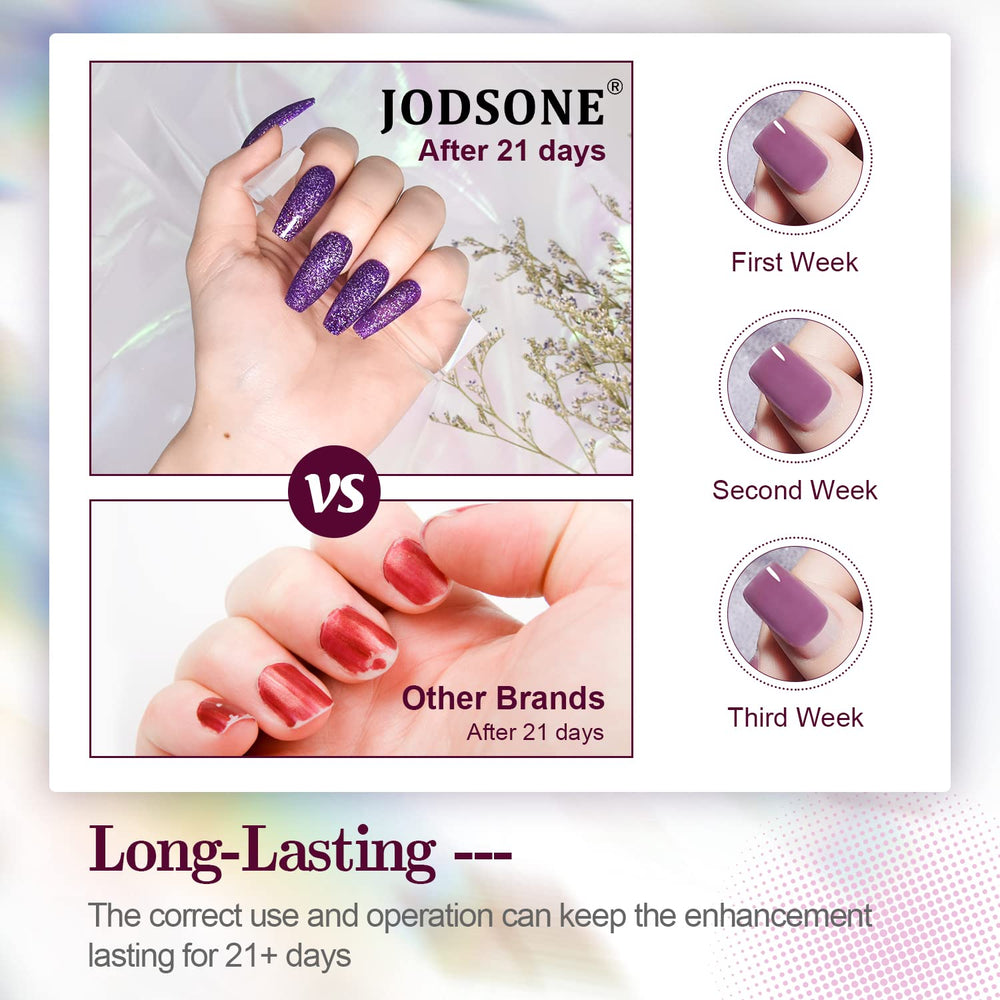 JODSONE glitter nail polish finish ready for sparkle accents