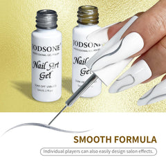 JODSONE metallic nail art set offers versatile, eye catching designs