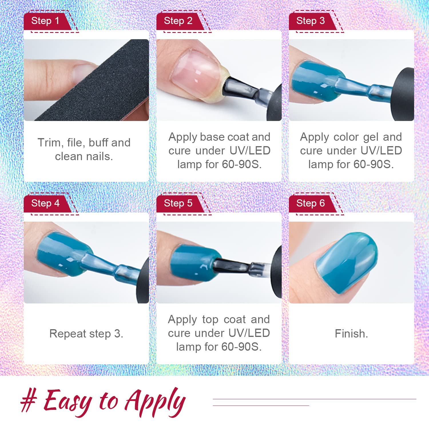 JODSONE glitter nails ideal for parties and celebrations