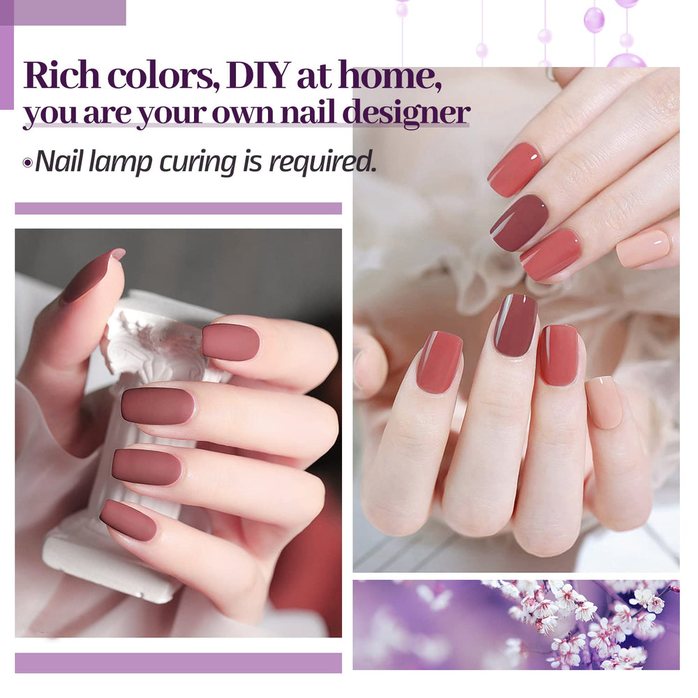JODSONE nail polish brush in action for smooth application.