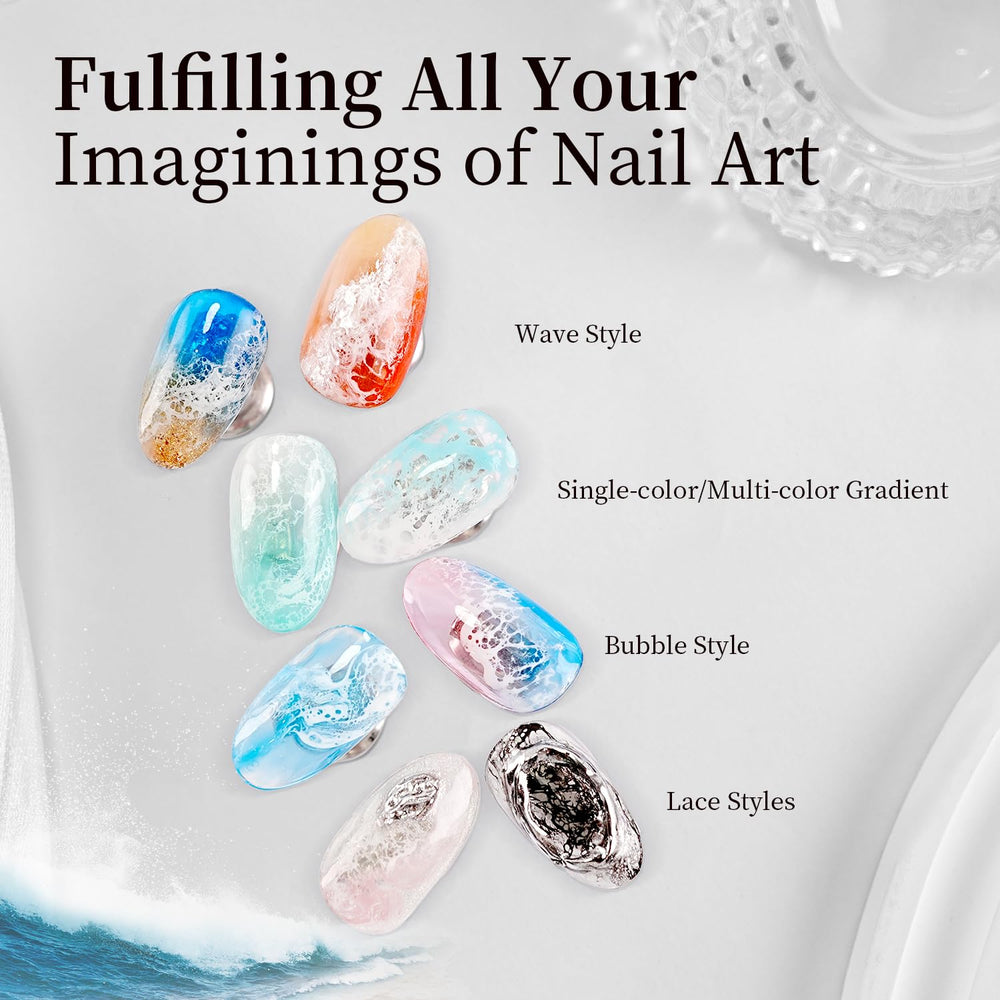 JODSONE package includes blooming liquid for DIY nail art