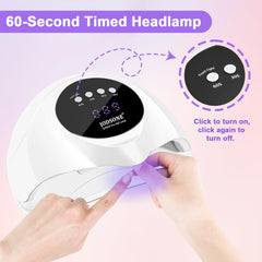 JODSONE U V LED Nail Lamp full-hand dry setting for whole manicure