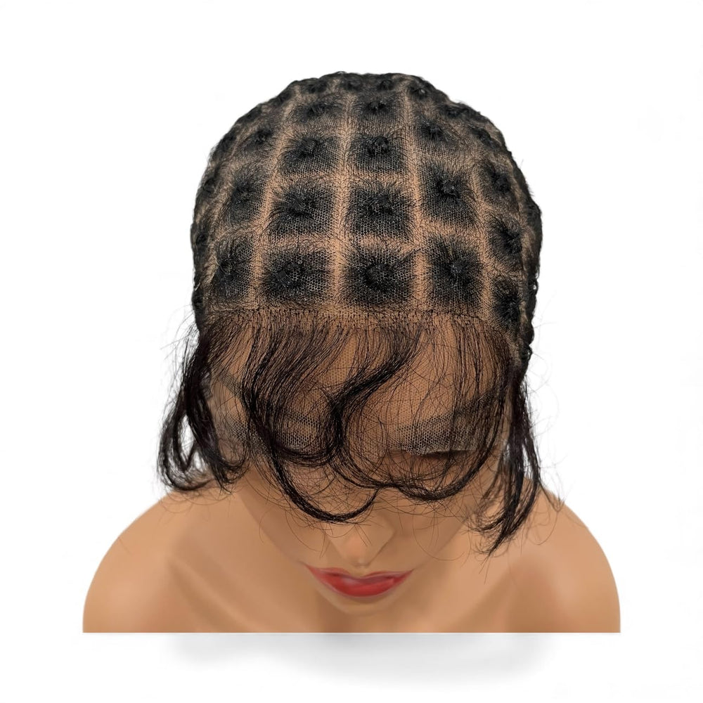 100% human baby hair along edges creates a natural-looking hairline