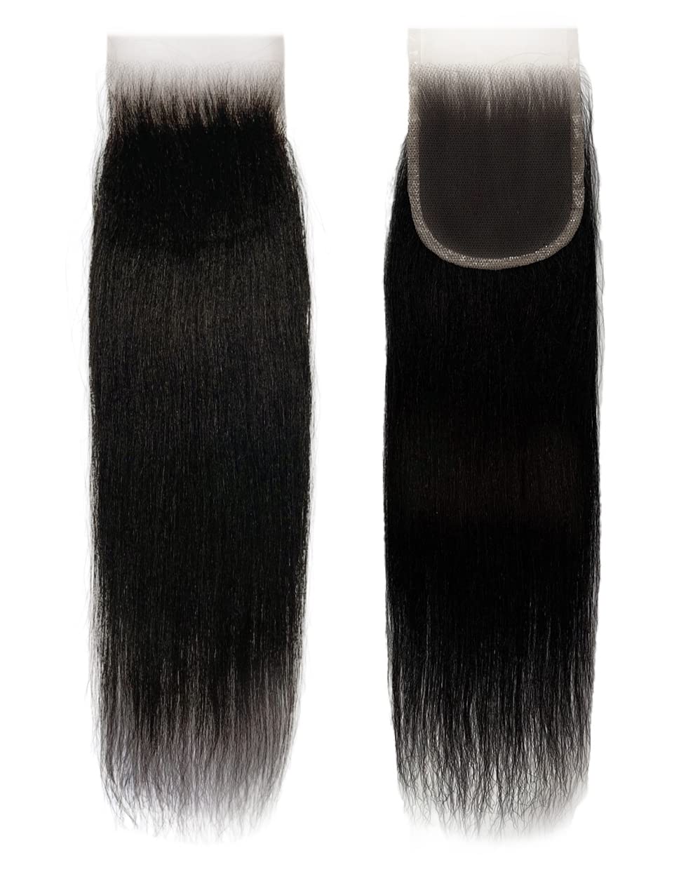 Joe Green Co 4x4 closure close-up for a seamless natural hairline.