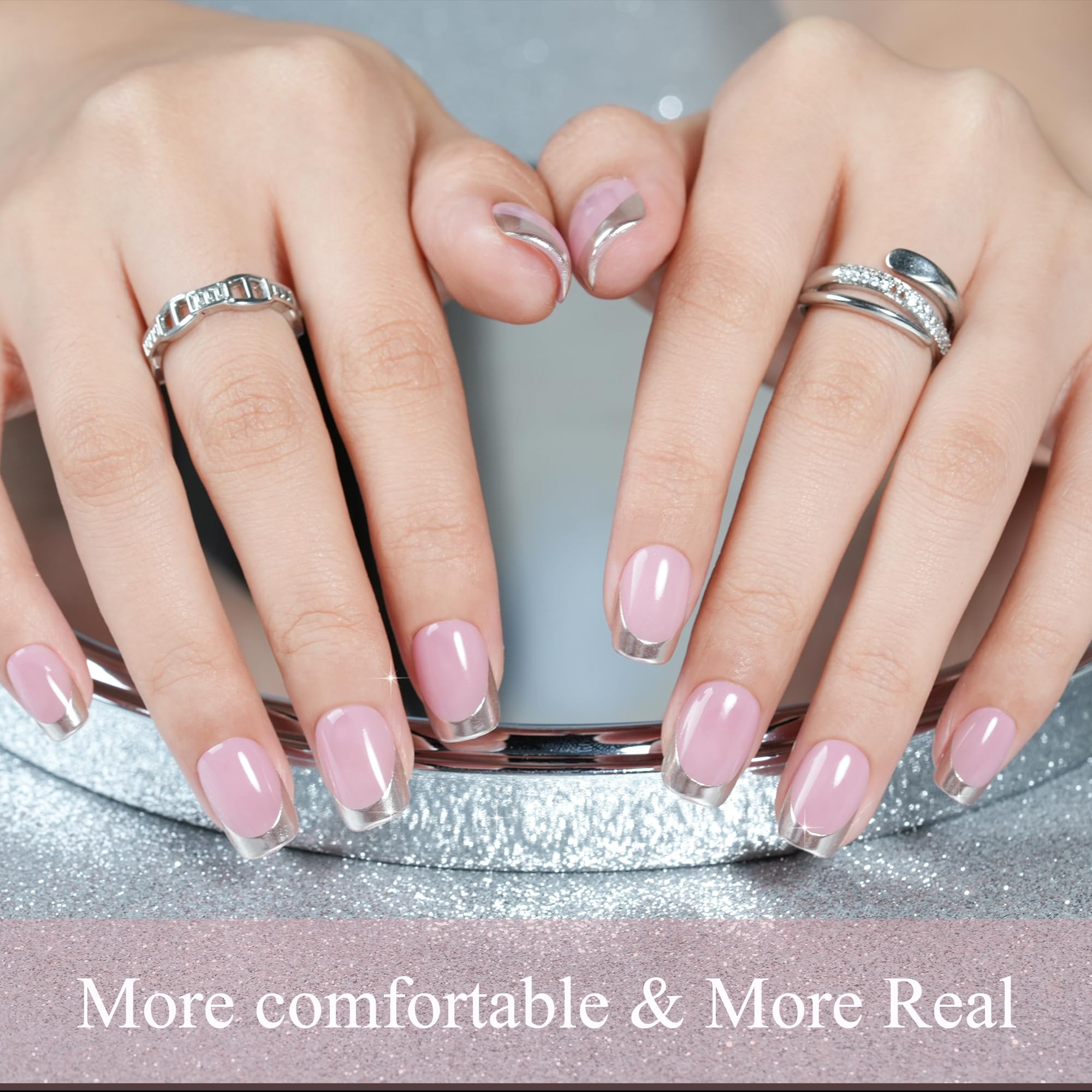 Jofay Fashion cat eye rock gray nails for modern edge