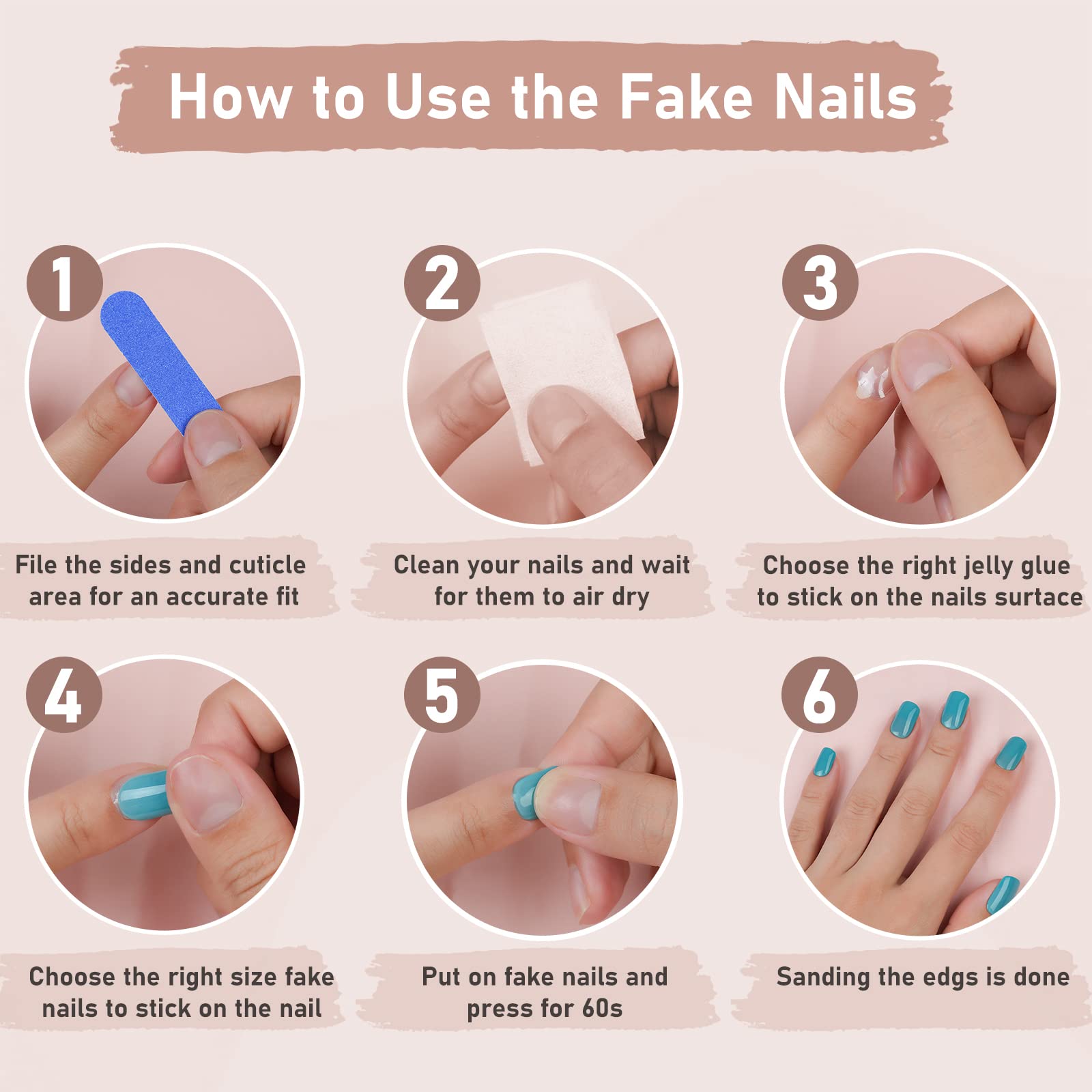 Jofay Fashion easy application steps help quick, comfortable wear.