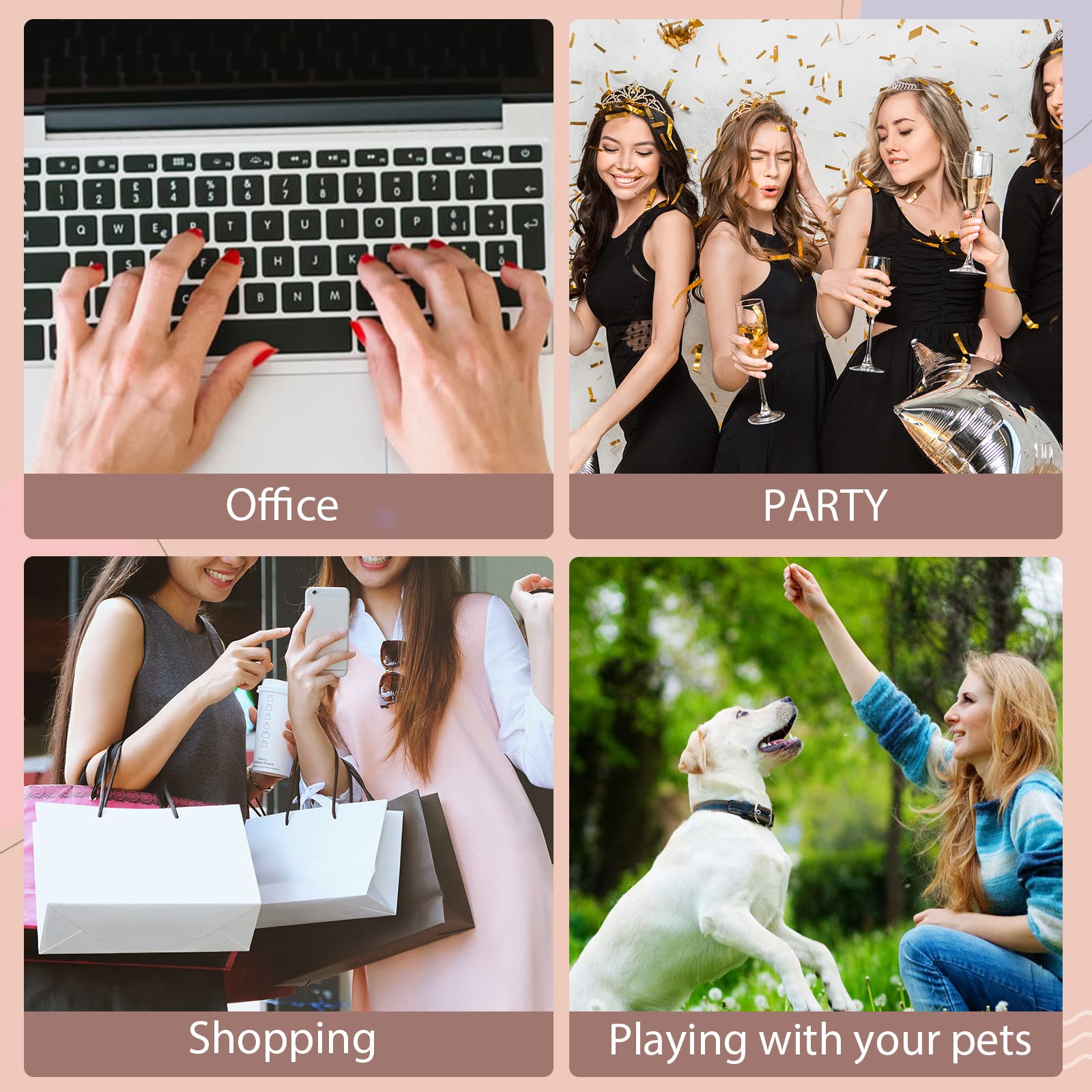 Jofay Fashion long-wear options let you switch styles for events.