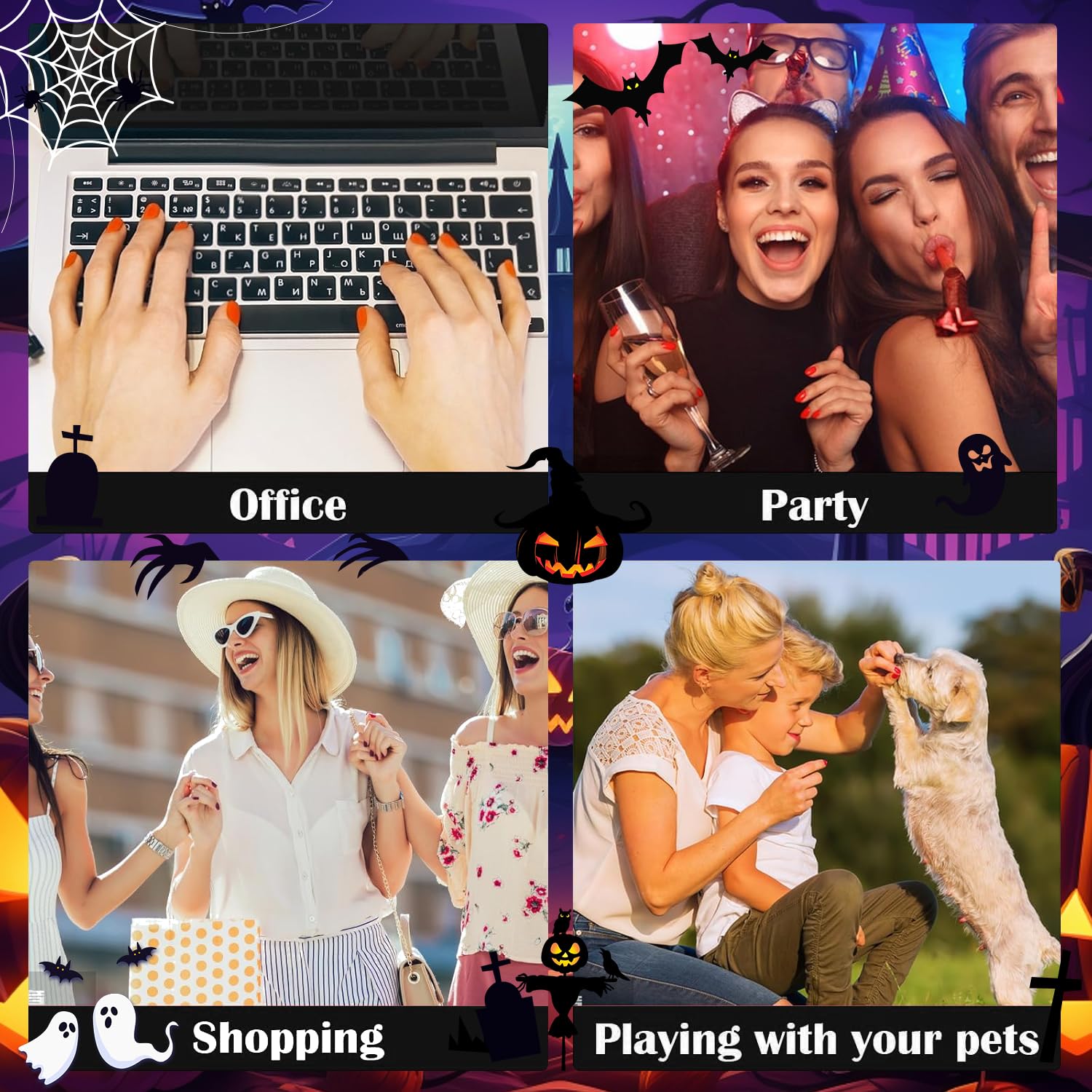 Jofay Fashion packaged Halloween nails kit for quick glam