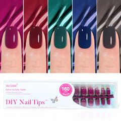 Jofay Fashion blue press-on nails for quick style updates