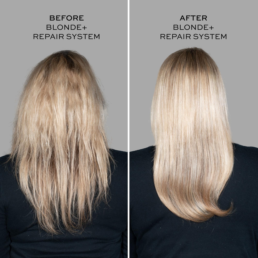 John Frieda Blonde+ Repair packaging made from recycled materials for sustainable beauty choices