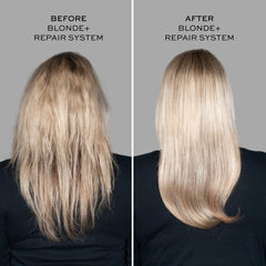 John Frieda Blonde+ Repair packaging made from recycled materials for sustainable beauty choices