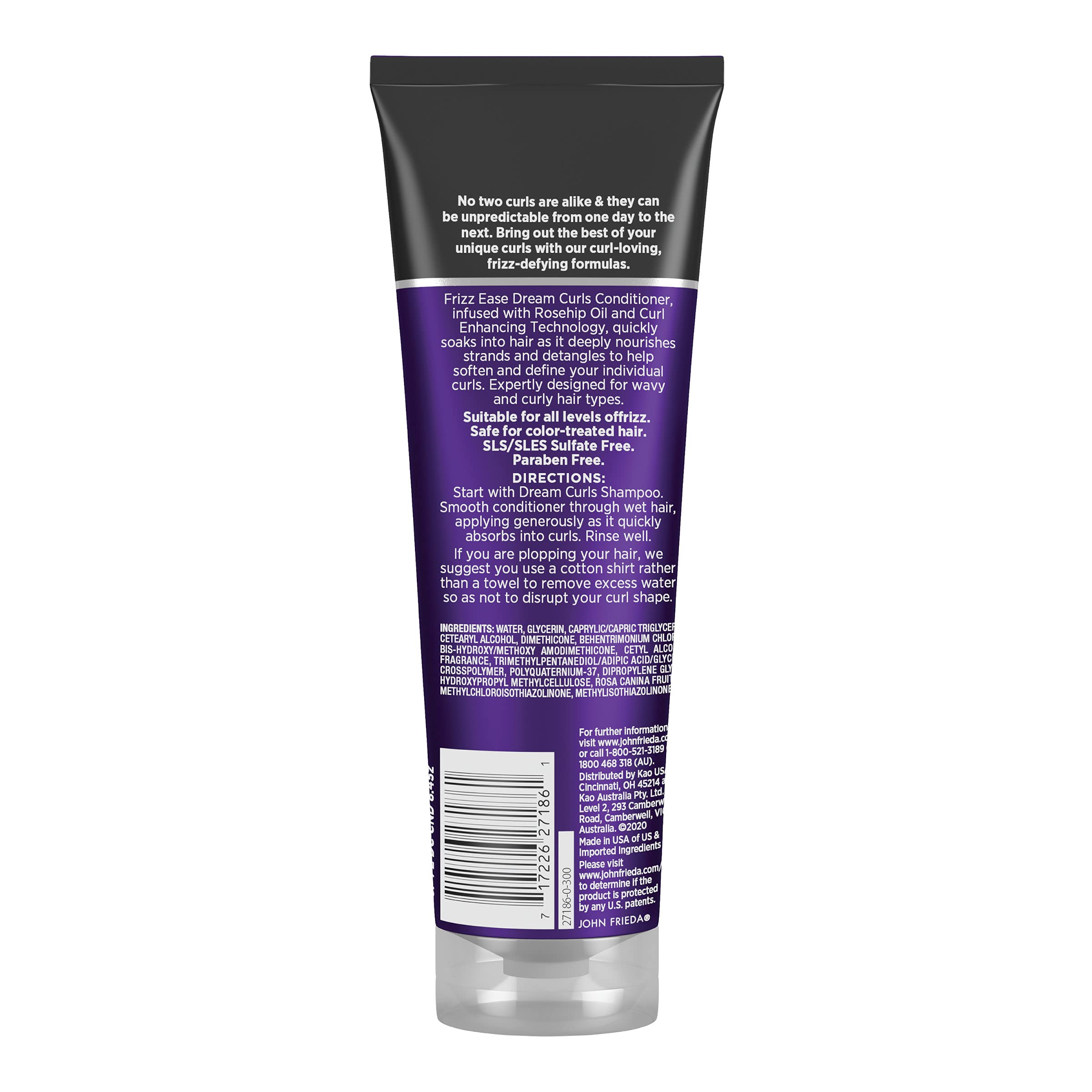 Dream Curls packaging on shelf shows sulfate-free claim.
