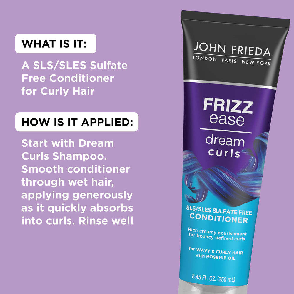 Soft, defined curls after using Dream Curls Conditioner.