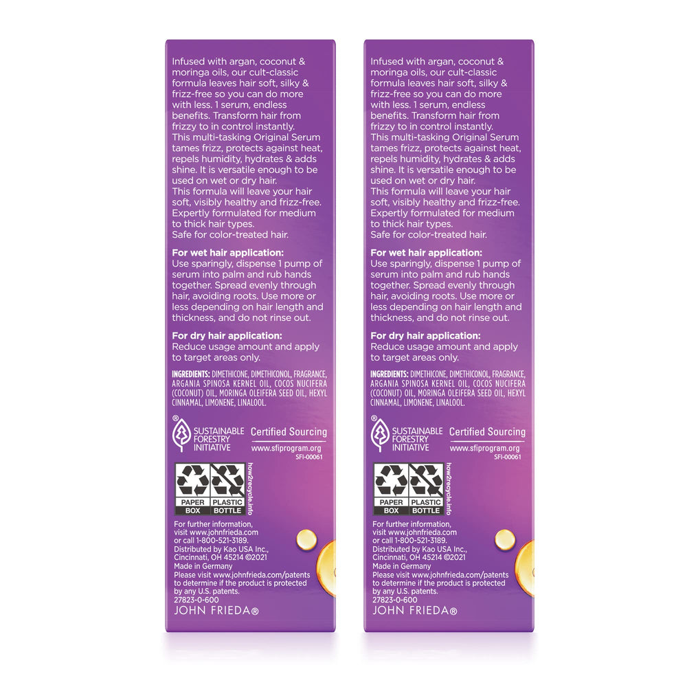 John Frieda Frizz Ease Original 2-pack box displayed on shelf