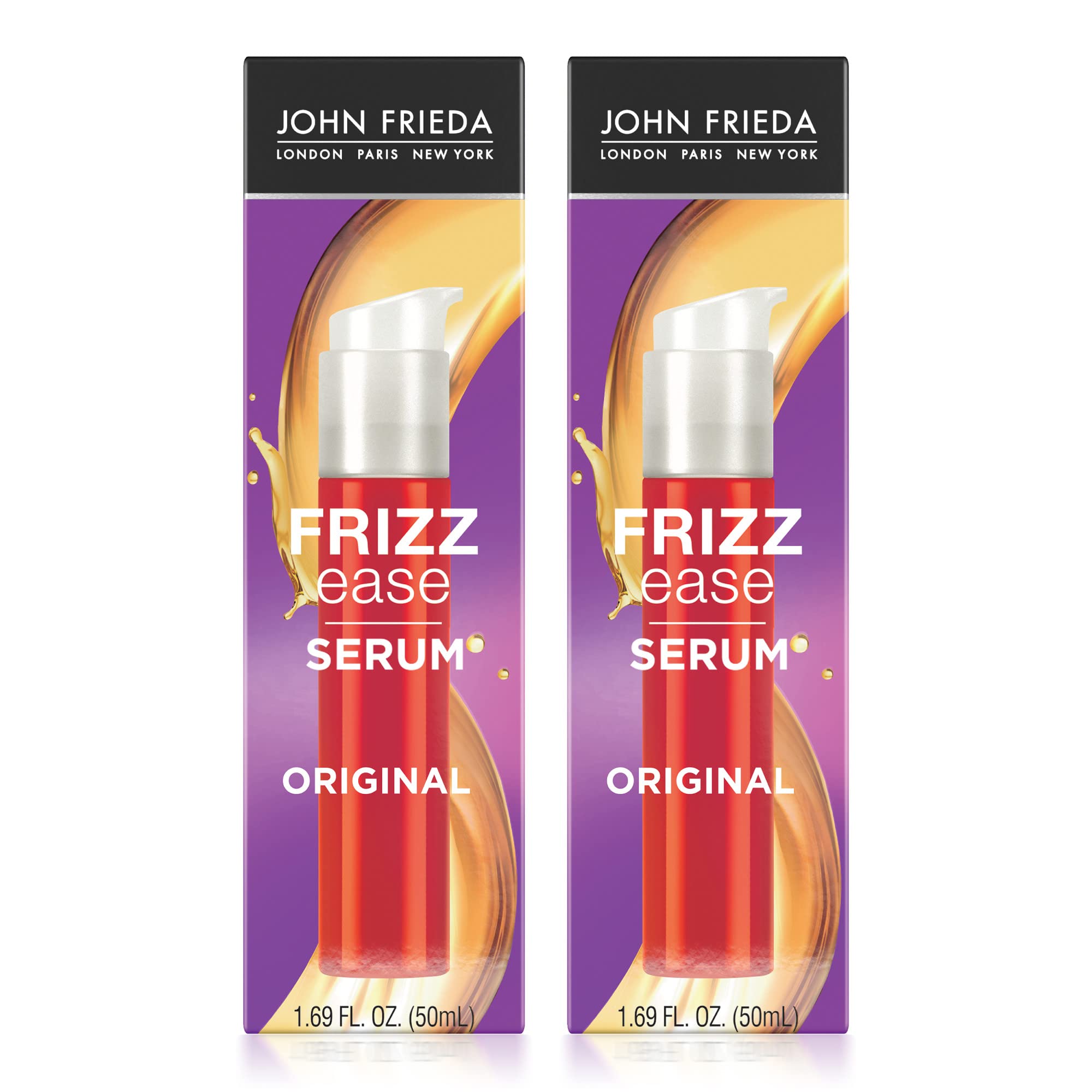 John Frieda Frizz Ease Original Hair Serum bottle pour for smooth, frizz-free hair