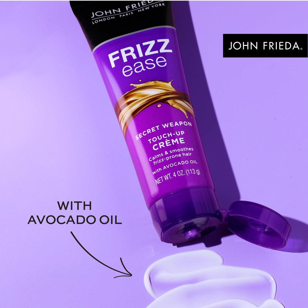John Frieda Frizz Ease Secret Weapon used to camouflage split ends and tame frizz.