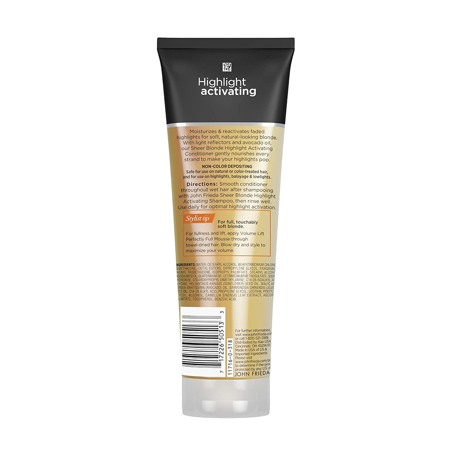 John Frieda pack of 3 display highlighting brighter smoother blonde results