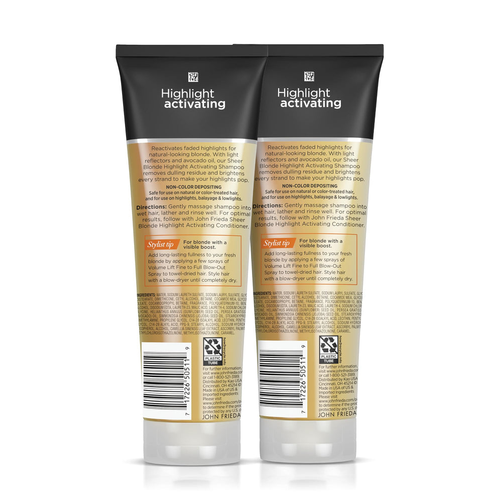 John Frieda Sheer Blonde pack of two offers salon-refreshing cleansing at home