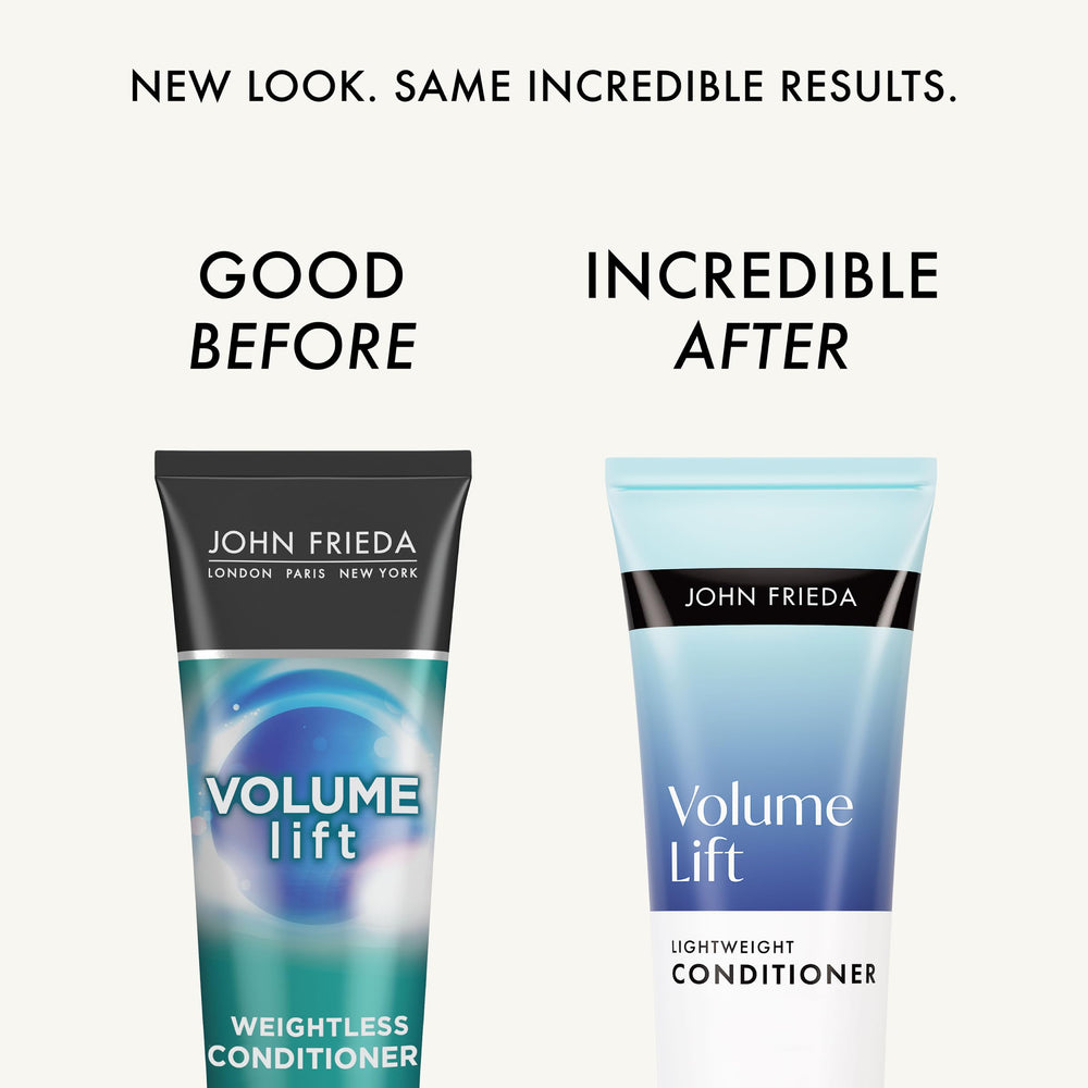 John Frieda Volume Lift conditioner pump for easy, mess-free application