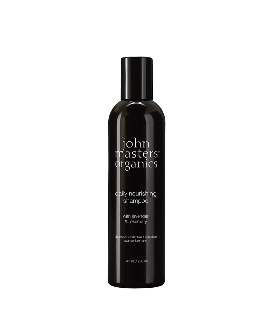 John Masters Organics Daily Nourishing Shampoo bottle with lavender for soothing hydration