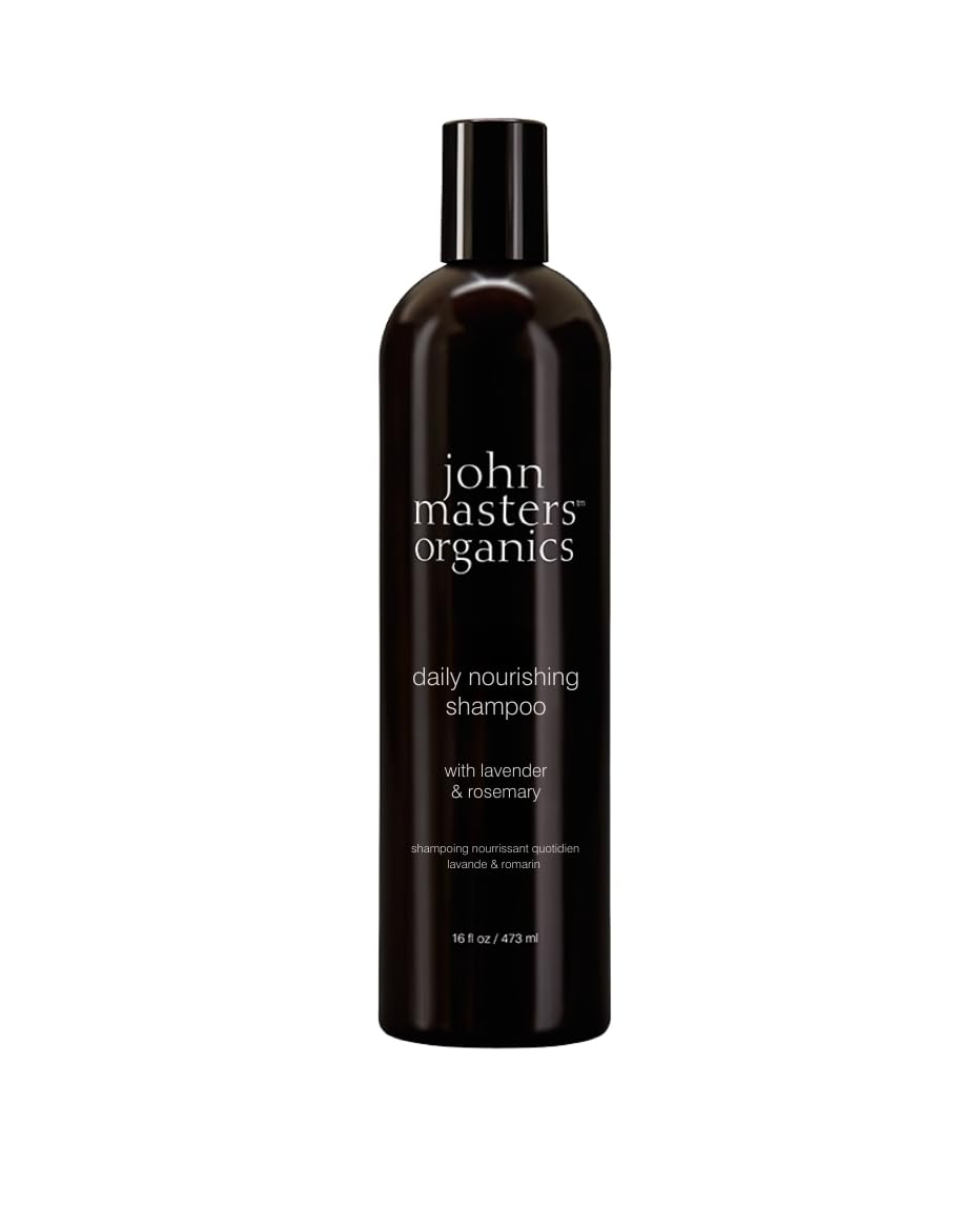 John Masters Organics Daily Nourishing Shampoo bottle with lavender and rosemary for gentle cleansing