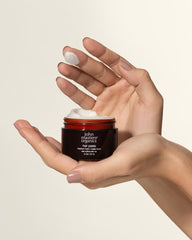 John Masters Organics Hair Paste hands applying for light hold
