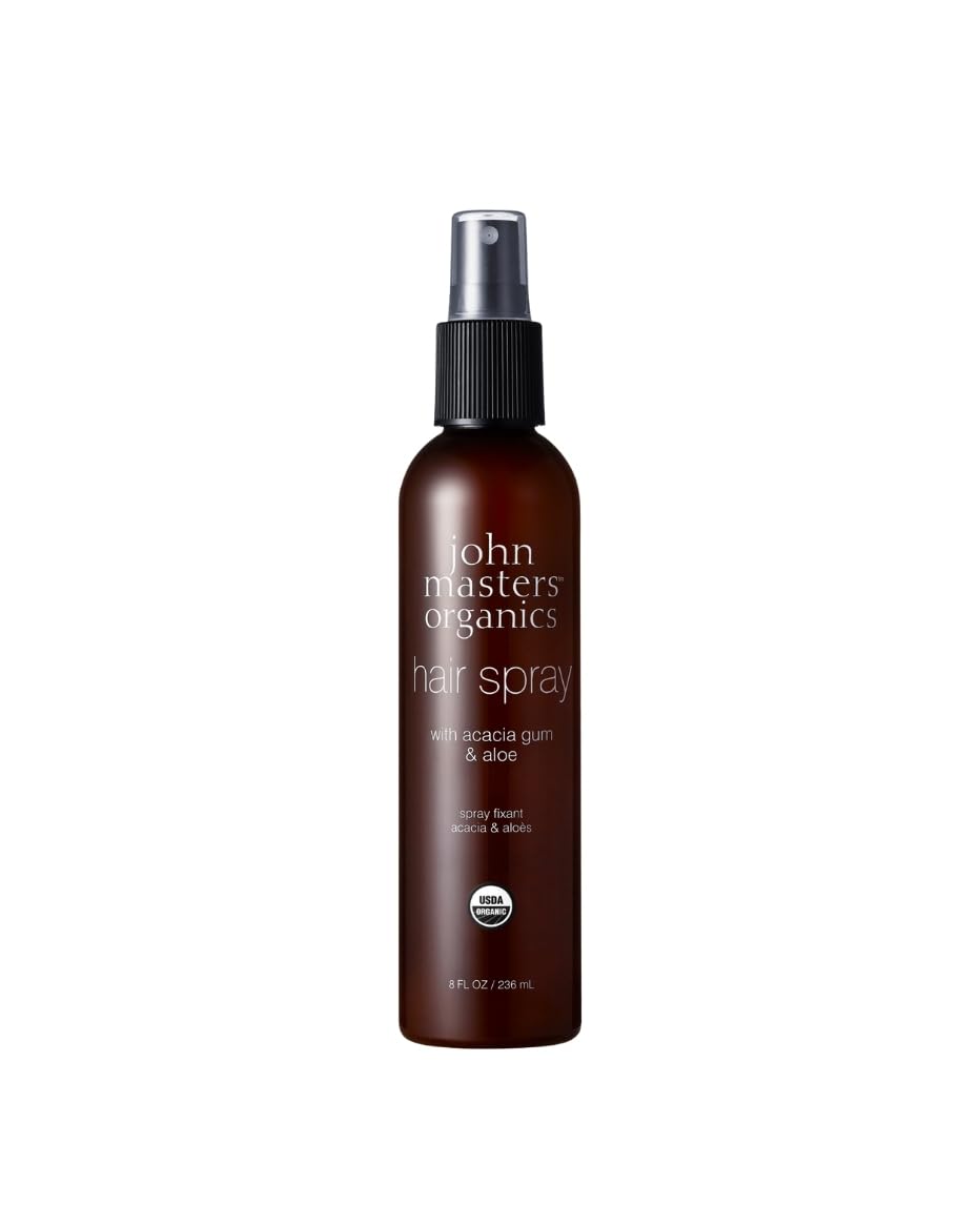 John Masters Organics Hair Spray I bottle mist provides light, even coverage for natural hold.