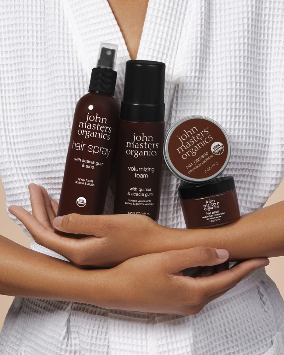 John Masters Organics Hair Spray I USDA Organic ingredients meet strict plant-based standards.