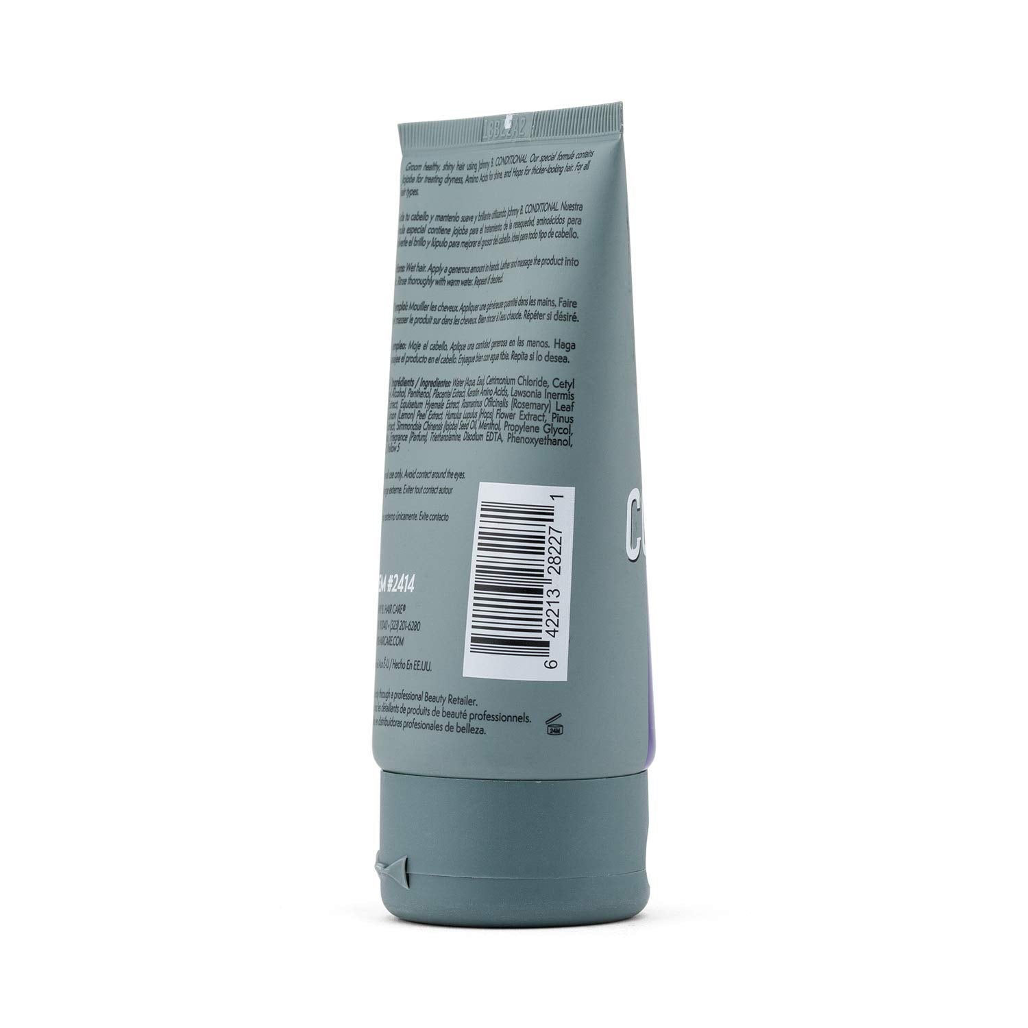 Johnny B. conditioner texture close-up shows lightweight formula for manageable hair