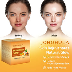 Image 3 of Johohula soap bar emphasizes turmeric infusion for skin hydration.