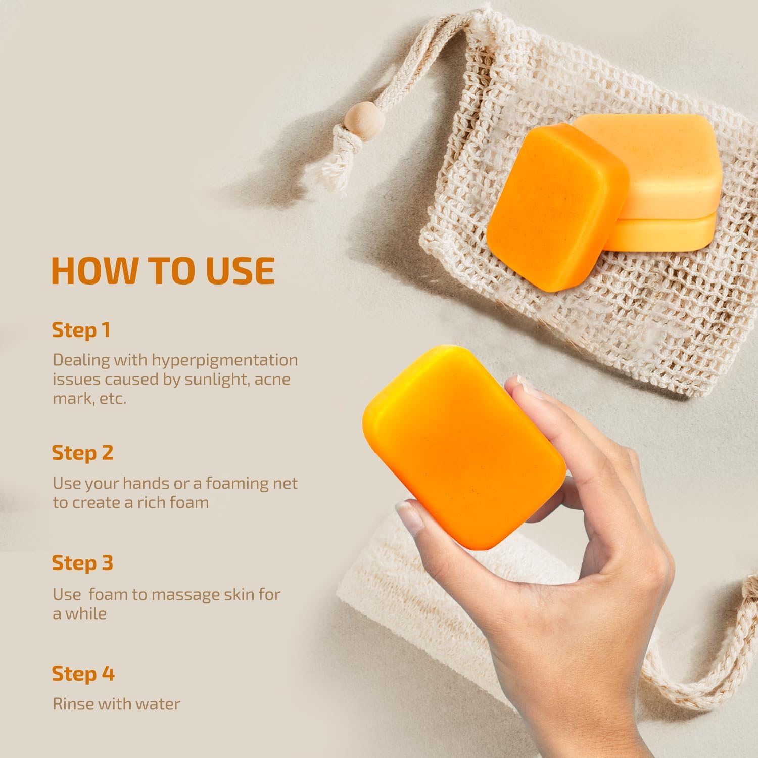 Johohula Kojic bar packaging image conveys value and easy daily routine.