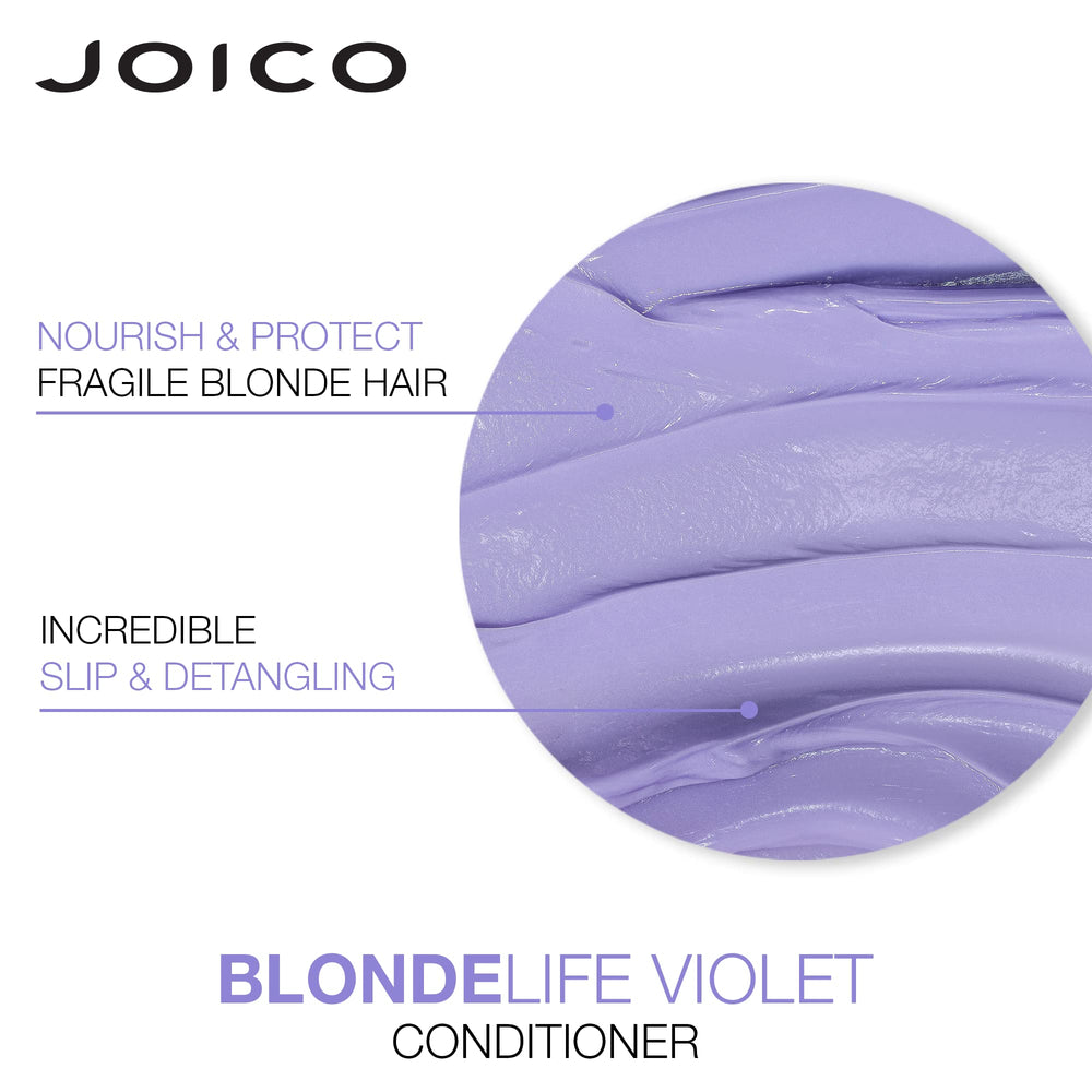 Joico Blonde Life 2ct packaging box shows the shampoo and conditioner duo