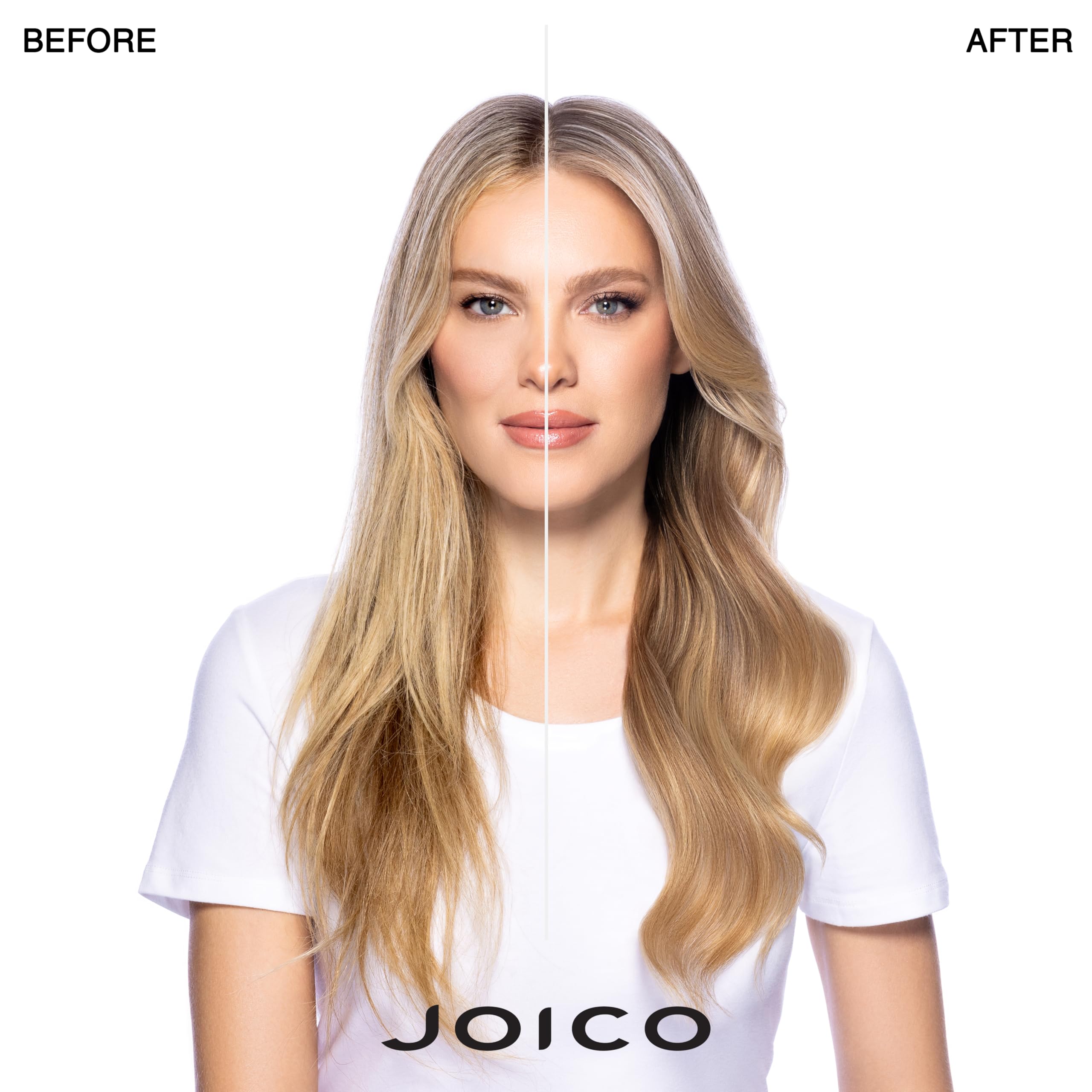 Joico Blonde Life Brightening Masque texture shows creamy detangling formula