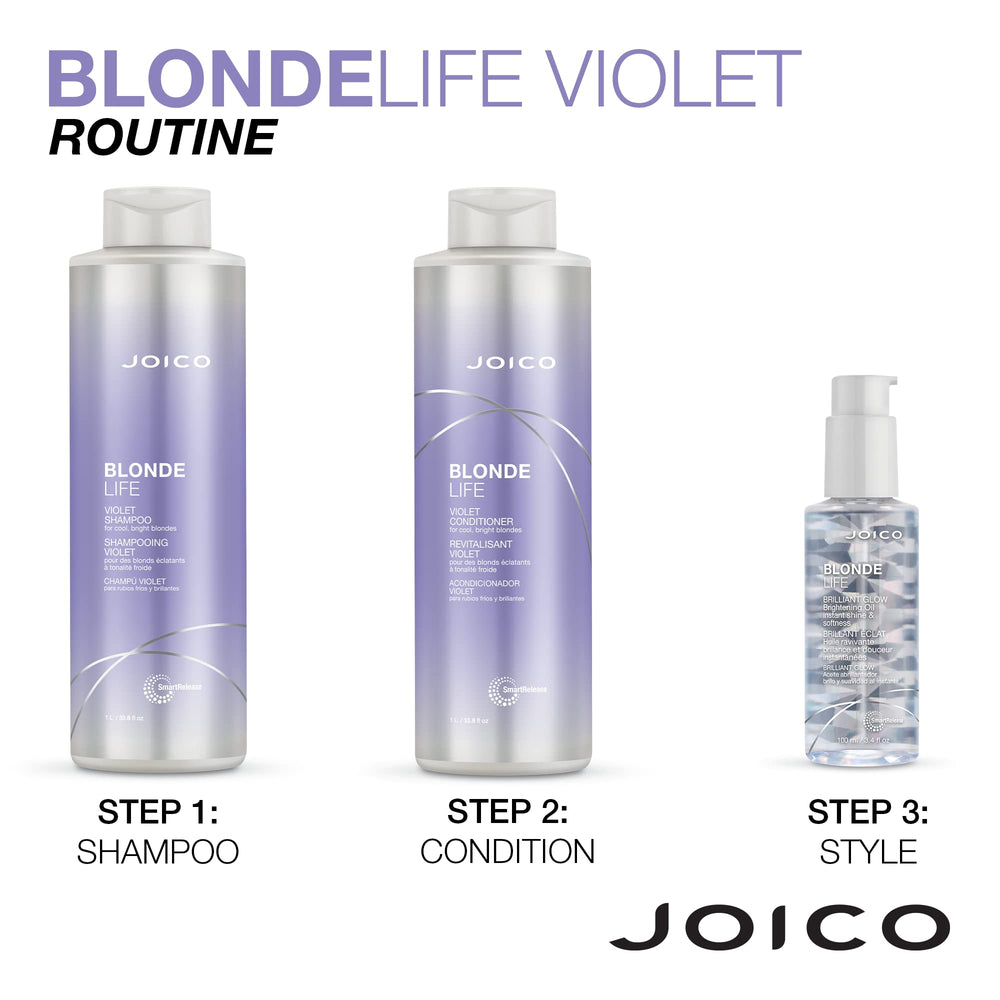 Joico Blonde Life hair after use reveals cool, luminous blondes with healthy shine