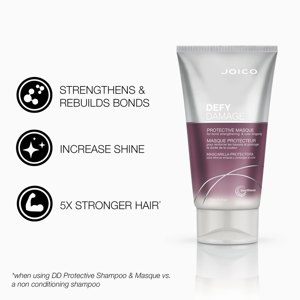Joico Defy Damage Masque texture close-up, creamy formula