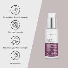 Joico Defy Damage Sleepover creamy texture close-up signaling rich nourishment