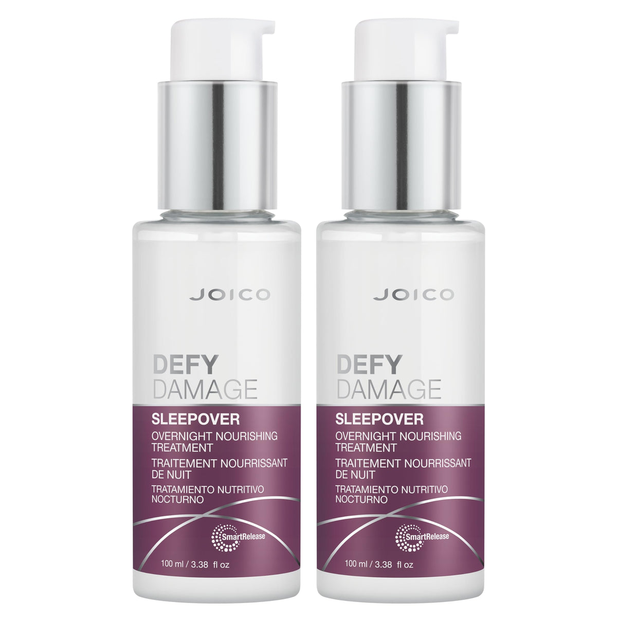 Joico Defy Damage Sleepover jar with creamy texture for overnight nourishment and bond support