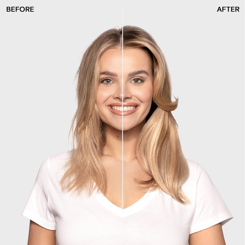 Joico Defy Damage Sleepover on nightstand ready to strengthen bonds while you rest