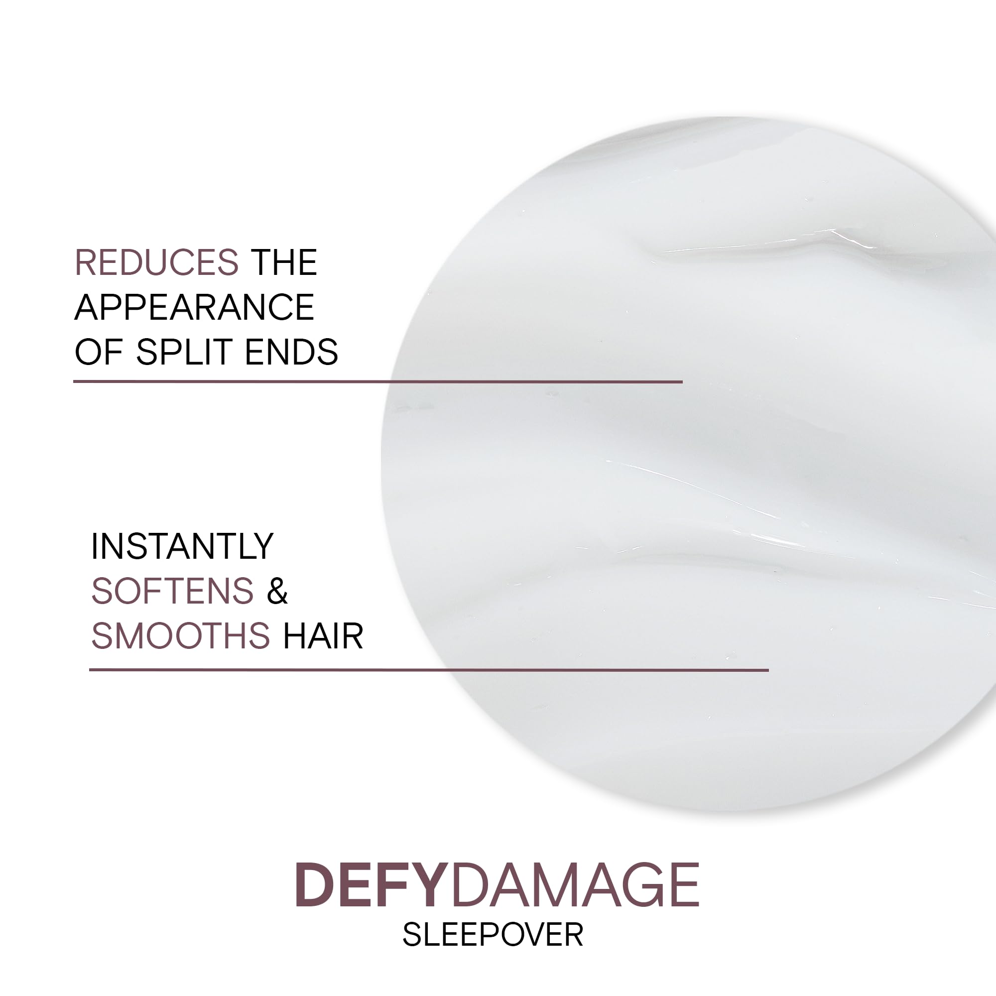 Soft lighting highlighting bond-strengthening benefits of Joico Defy Damage Sleepover