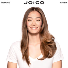 Joico HydraSplash conditioner bottle delivering detangling hydration for delicate strands.