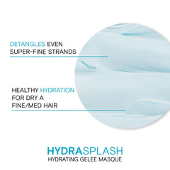 Joico HydraSplash Gelee Masque texture-application — feather-light hydration that won’t weigh down fine hair