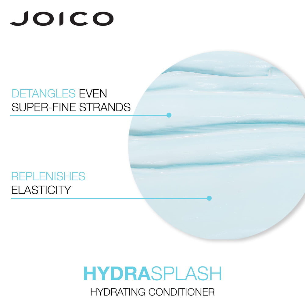 Joico HydraSplash hair after wash appears soft and hydrated.