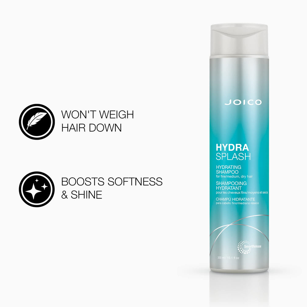 Joico HydraSplash lather closeup highlights a luxurious gentle cleanse.
